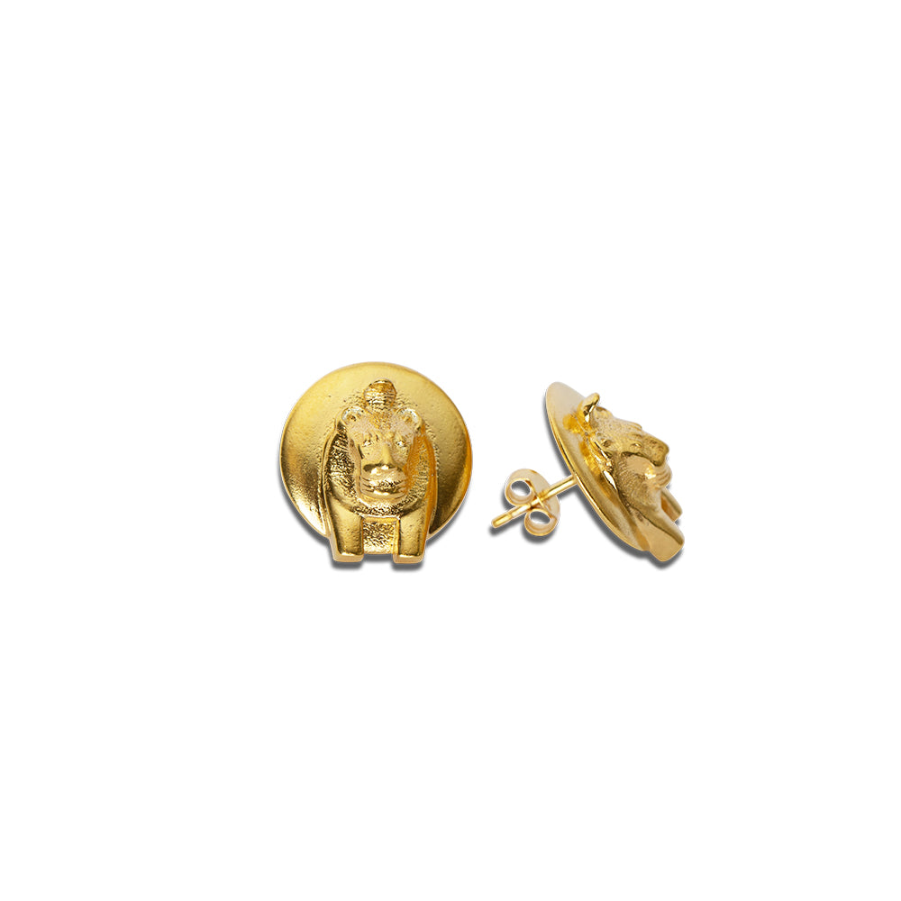Sekhmet Fire Stud Earrings