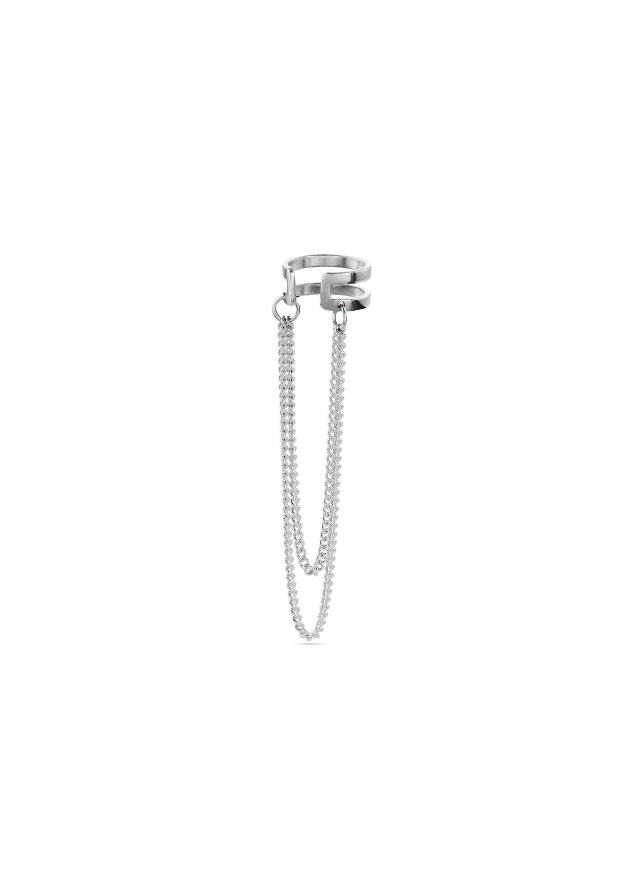 Revolve Ear Cuff - Silver