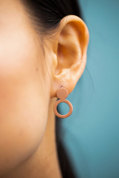 Earrings Arc - Rose Gold