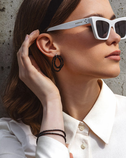 Cherie Boho S Earrings - Rose Gold and Silver