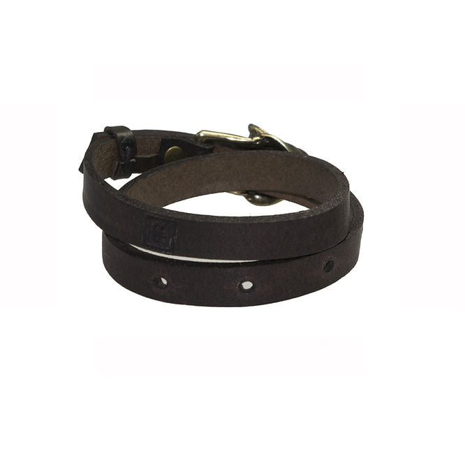 Wolf Leather Bracelet - Bronze Matte