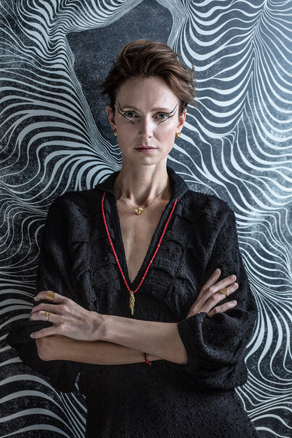 Sekhmet Fire Stud Earrings